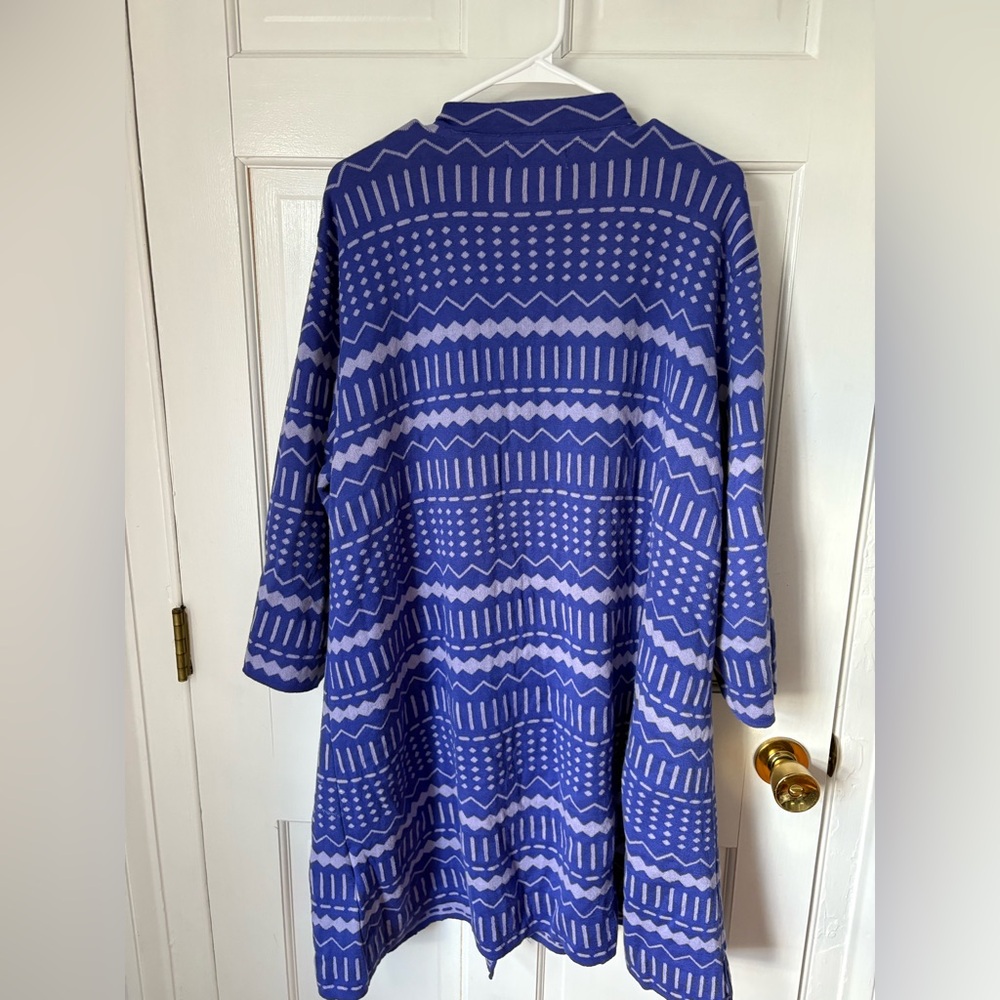 Gudrun Sjoden Wrap Button Cardigan Sweater Purple Lavender Lilac, Women’s XXL - Picture 5 of 9